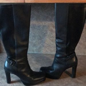 Tall black boots